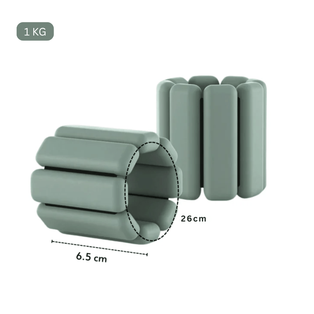 Adjustable Silicone Fitness Wrist and Ankle Weight Bands