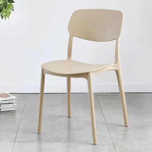BUY 1 GET 1 FREE | Stackable Plastic Chair with Widened Seat, Curved Back & Anti-Skid Feet