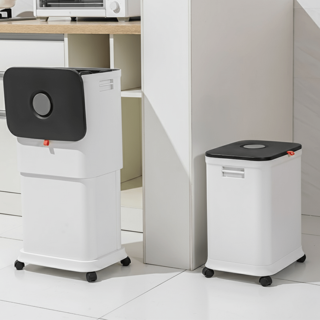 Adjustable Lifting Trash Can with Wheels and Sealed Lid(45L)