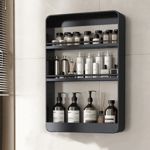 3 Tier Bathroom Shelf Stainless Steel Wall Hanger Storage Rack