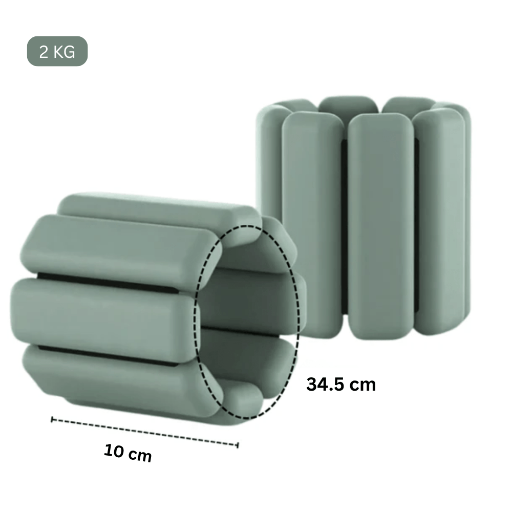 Adjustable Silicone Fitness Wrist and Ankle Weight Bands