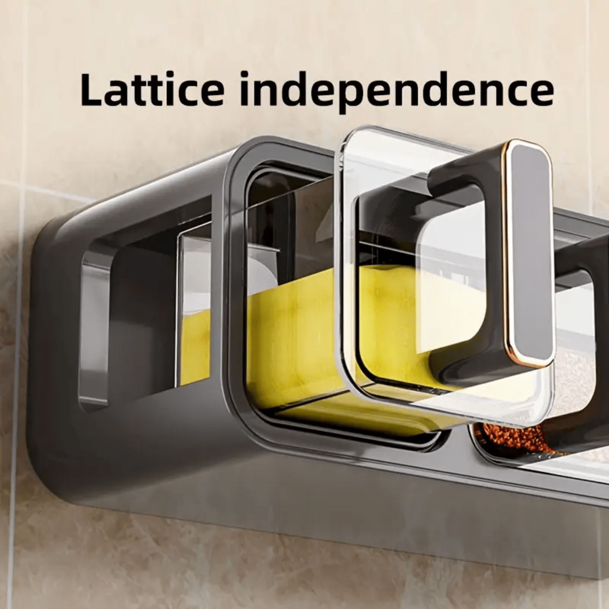 Wall-Mounted Punch-Free Seasoning Box Set