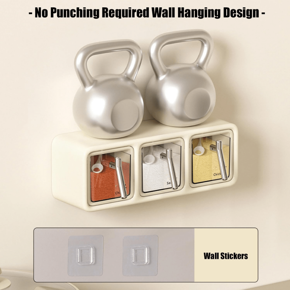 Wall-Mounted Seasoning Box Set