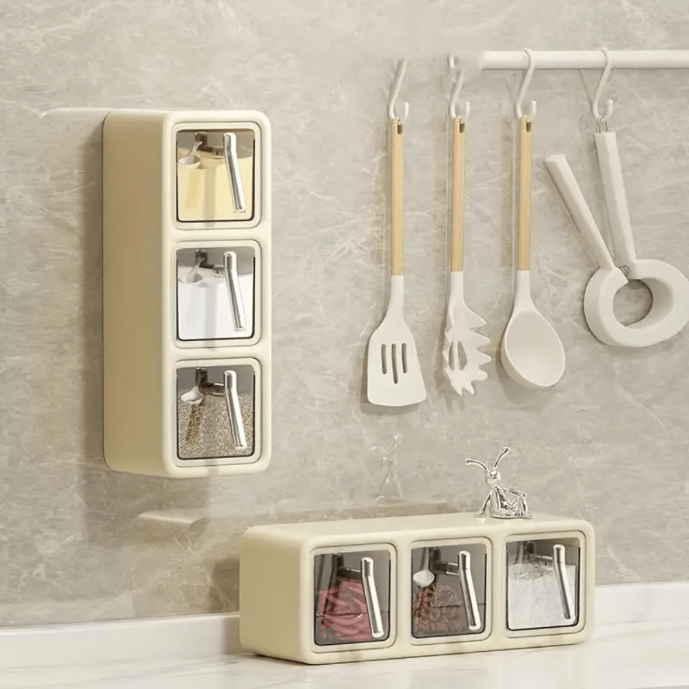 Wall-Mounted Seasoning Box Set
