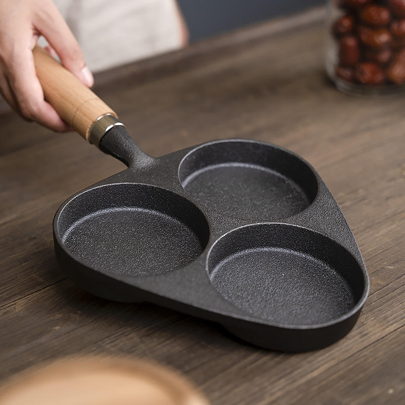 3-In-1 Cast Iron Cooking Pan (19cm)