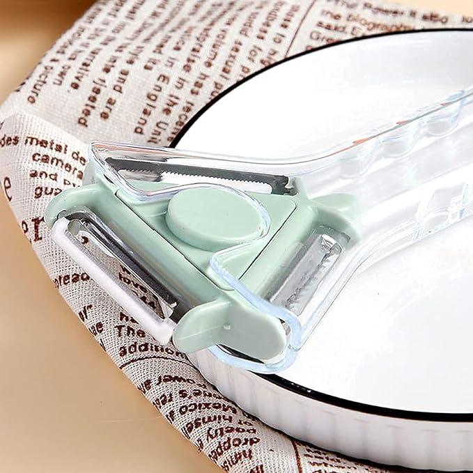 3-in-1 Fruit & Veggie Peeler with Ergonomic Handle