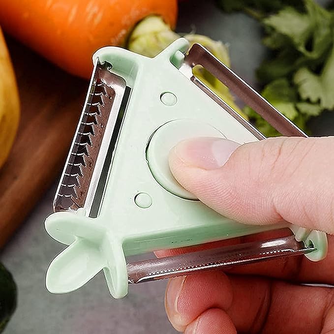 3-in-1 Fruit & Veggie Peeler with Ergonomic Handle