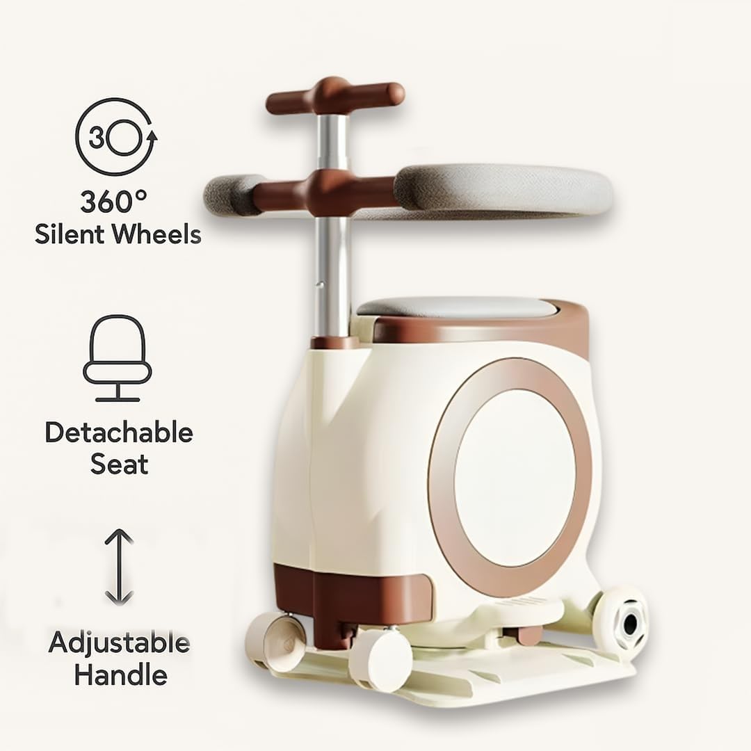 3-in-1 Multifunctional Toddler Ride-On Toy with Storage