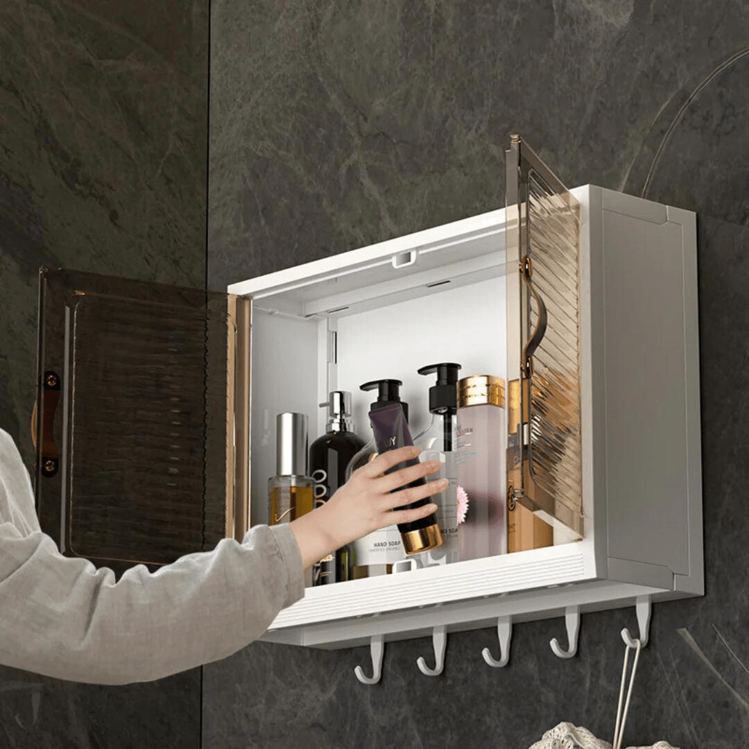 Bathroom Wall Hanging Shelf Storage Cabinet (45cm)
