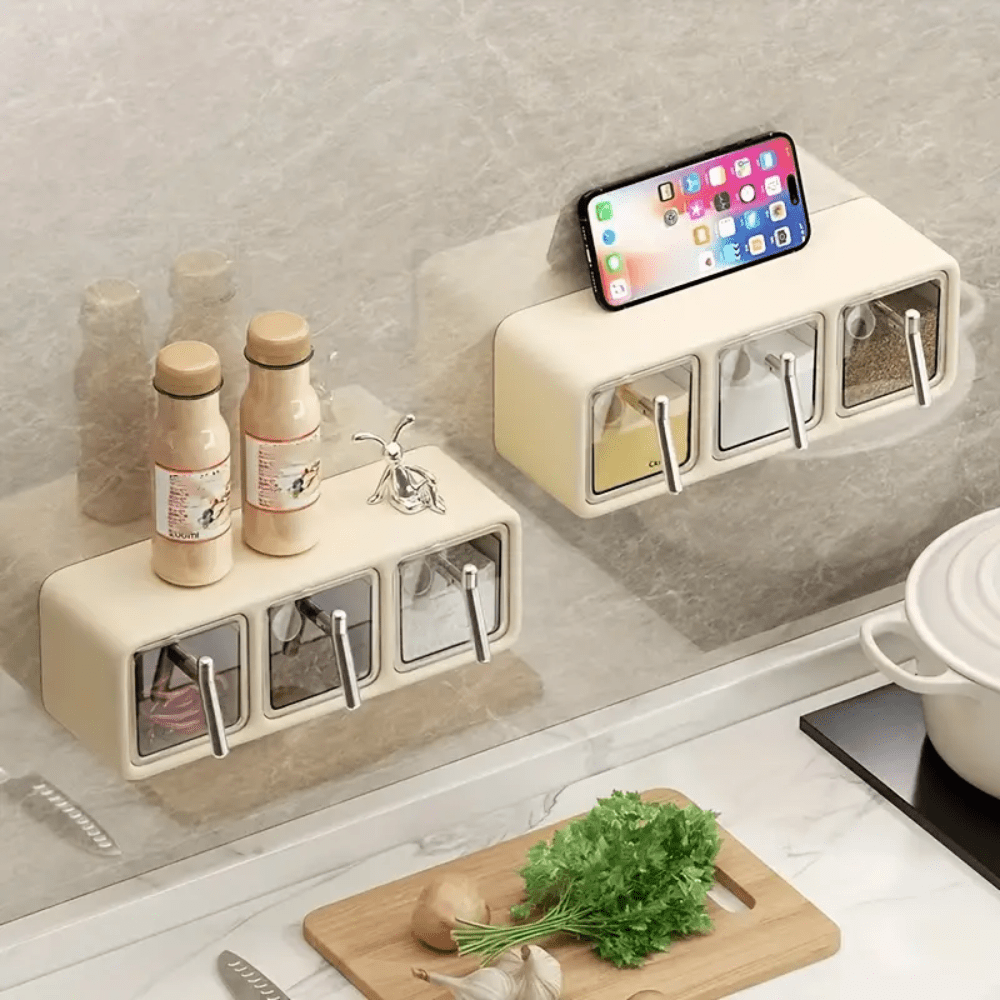 Wall-Mounted Seasoning Box Set