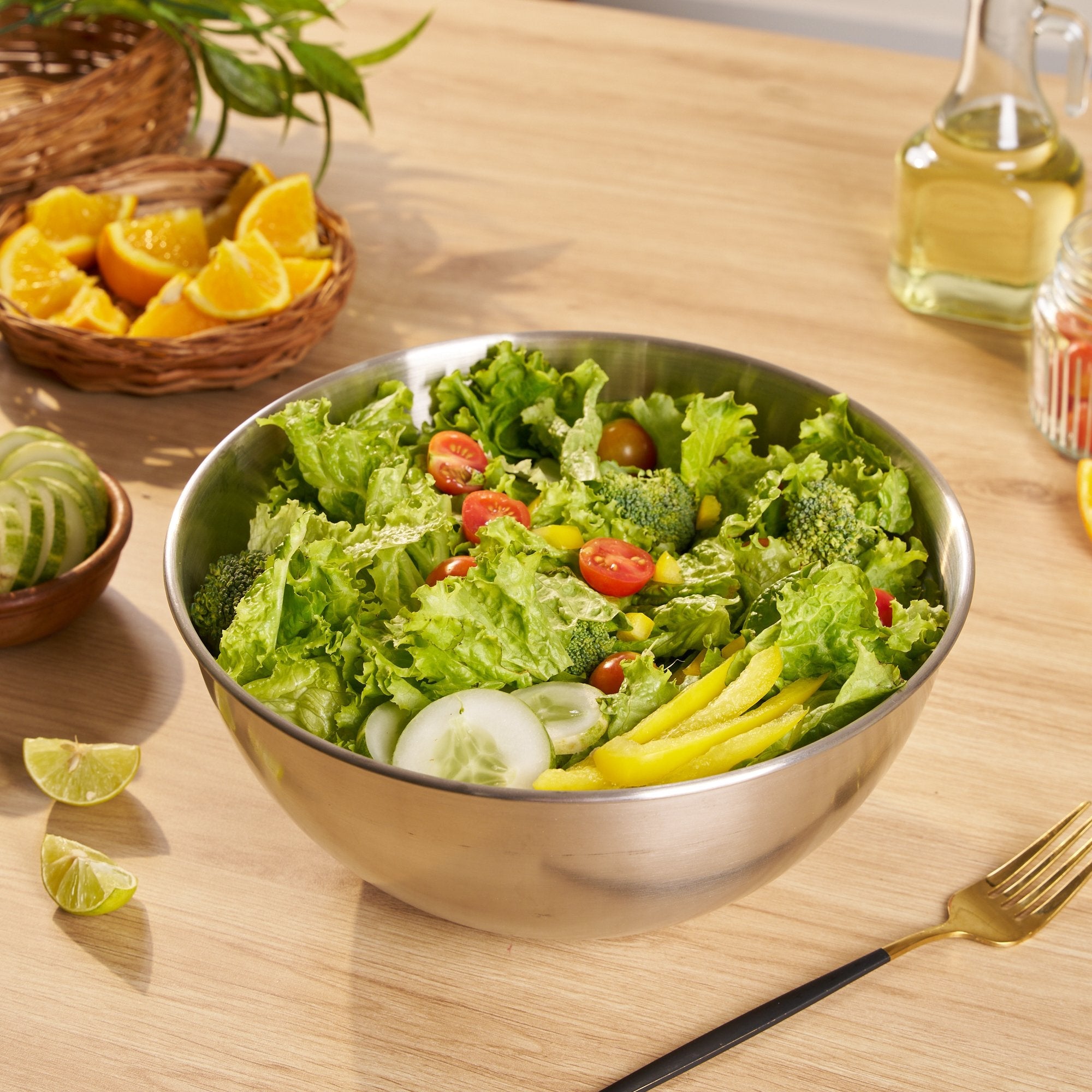 Versatile Stainless Steel Food Bowls