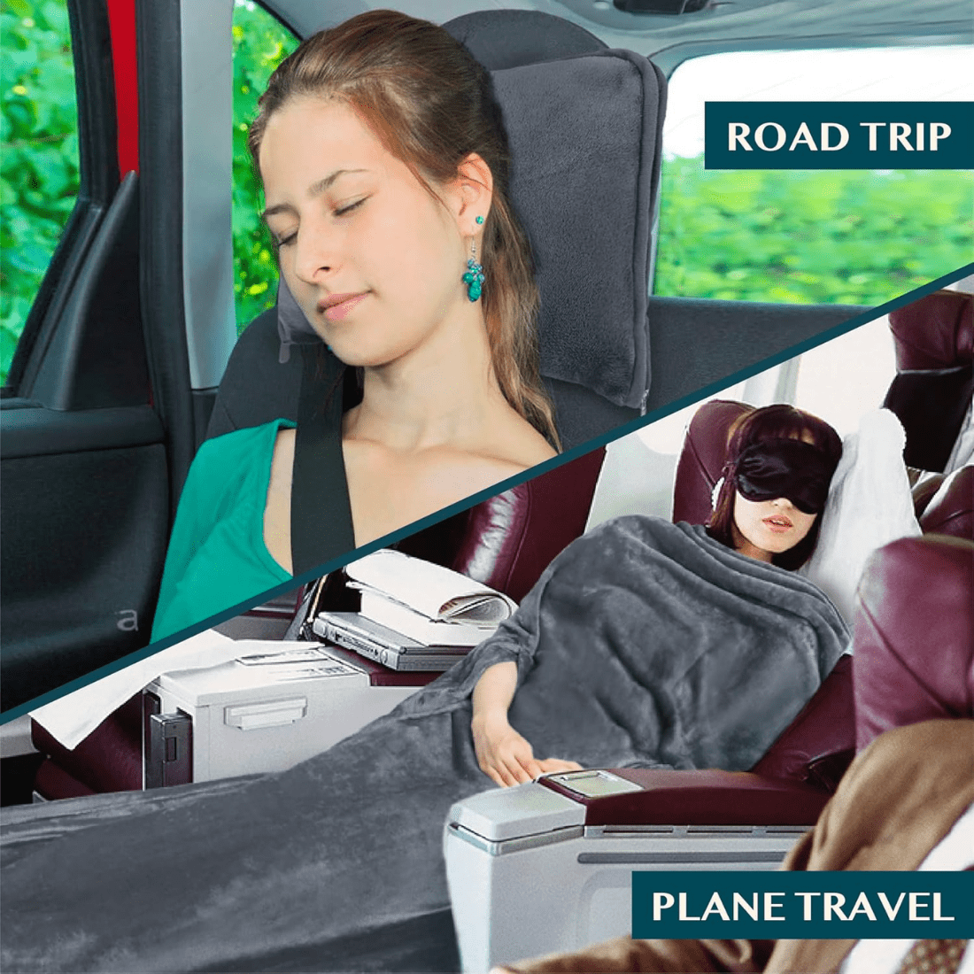 2-in-1 Portable Travel Blanket and Pillow