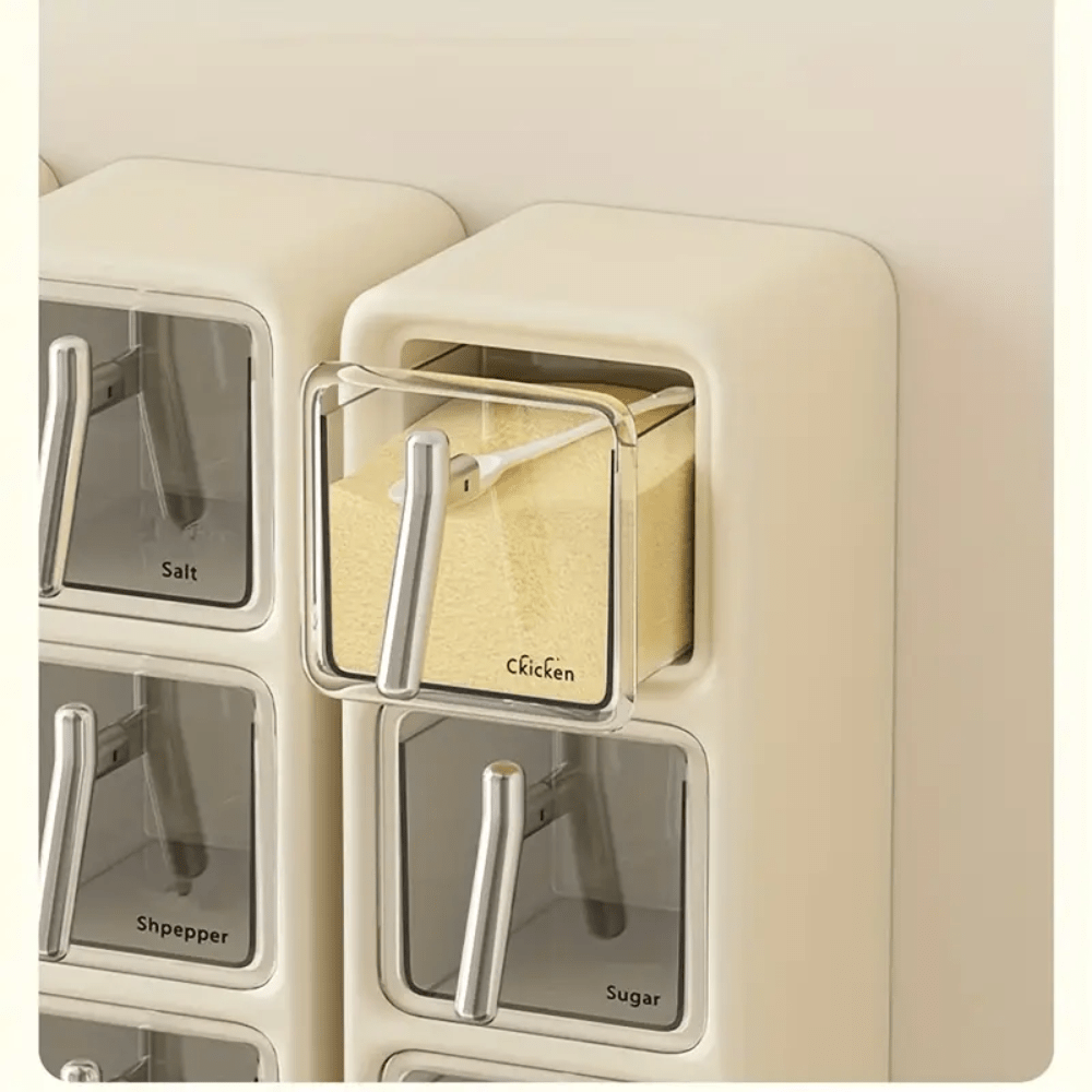 Wall-Mounted Seasoning Box Set