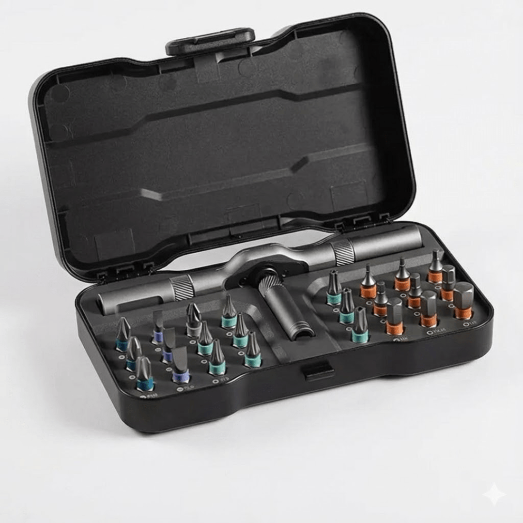 24 in 1 Multi-Purpose Ratchet Screwdriver Magnetic Bits Tool Set