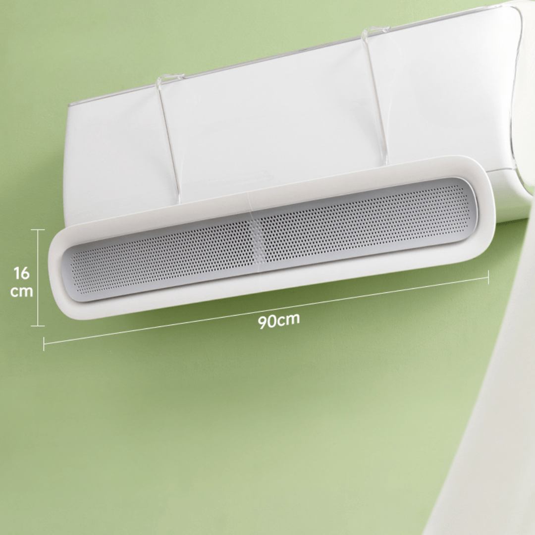 Wall-Mounted Air Conditioner Wind Deflector With Adjustable Wings