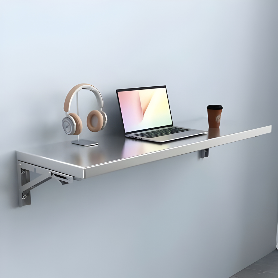Wall-Mounted Stainless Steel Foldable Rack