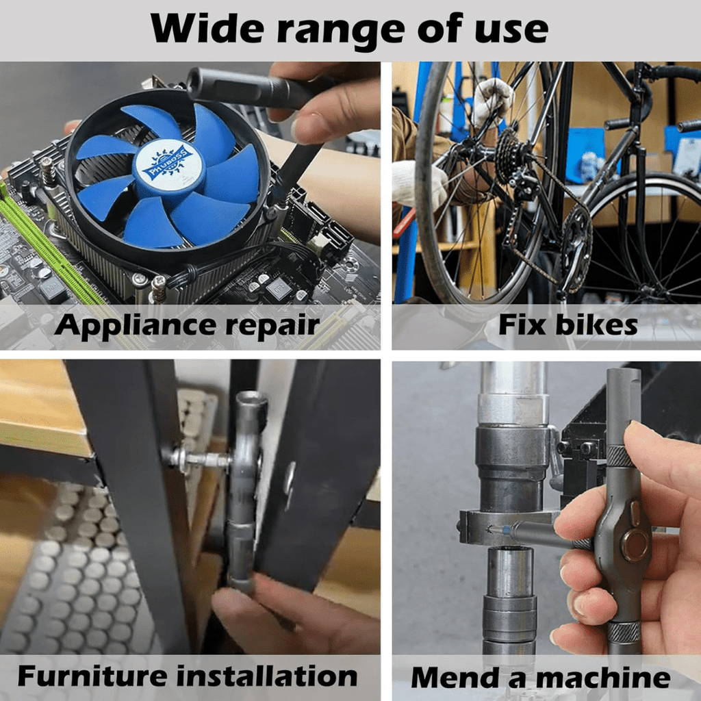 24 in 1 Multi-Purpose Ratchet Screwdriver Magnetic Bits Tool Set