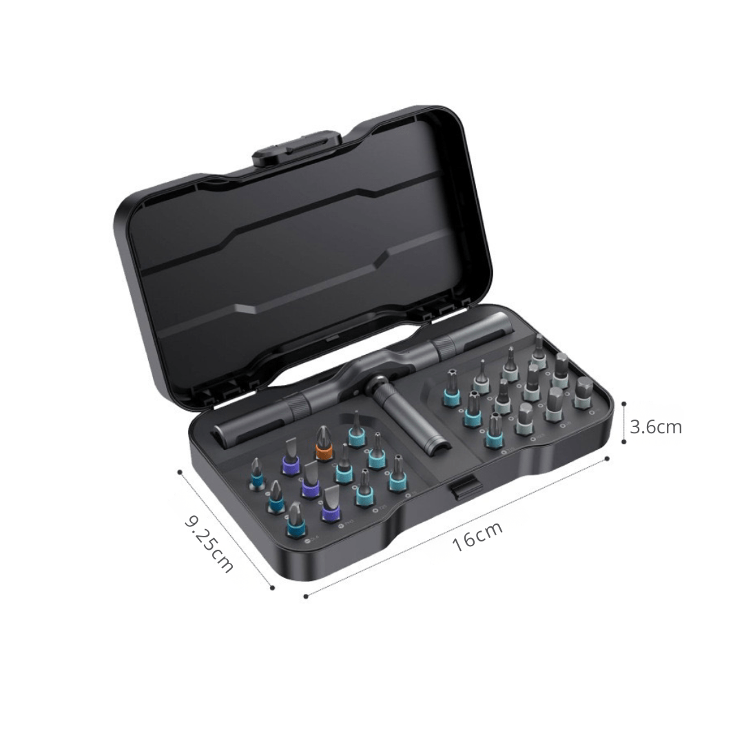 24 in 1 Multi-Purpose Ratchet Screwdriver Magnetic Bits Tool Set