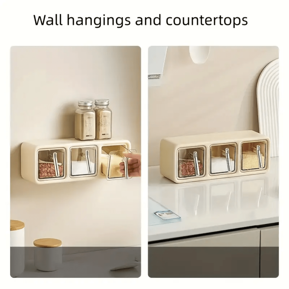 Wall-Mounted Seasoning Box Set