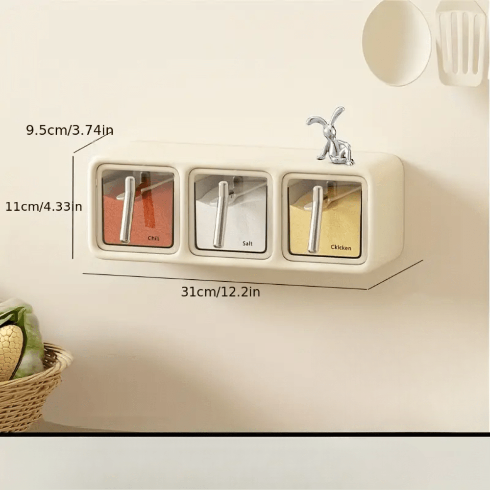 Wall-Mounted Seasoning Box Set