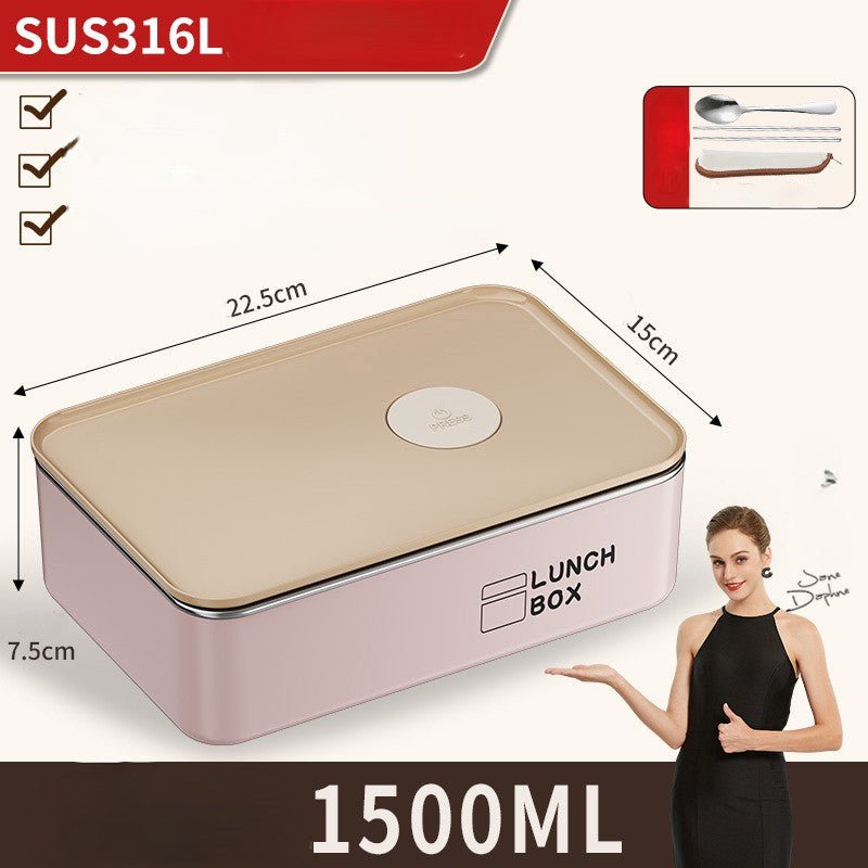 Antibacterial Stainless Steel Leak-Proof Bento Lunch Box