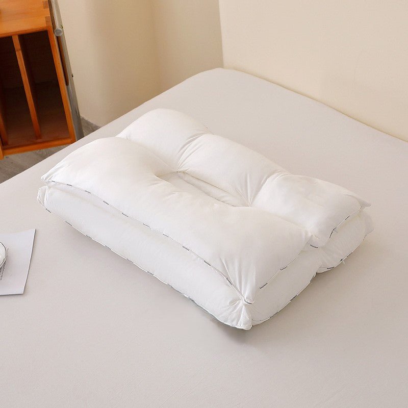 100% Cotton Dual-Comfort Neck Support Pillow