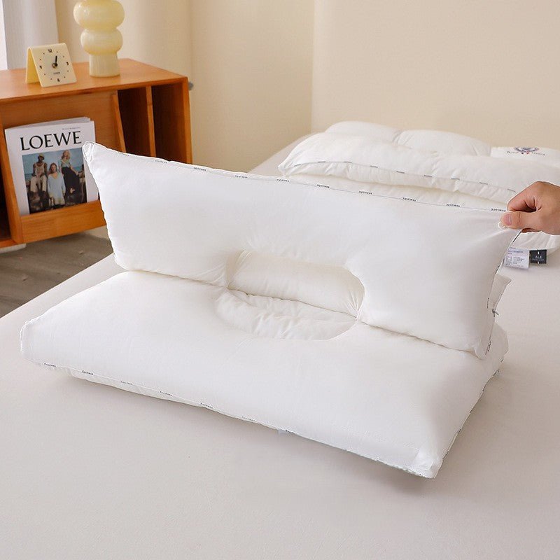 100% Cotton Dual-Comfort Neck Support Pillow