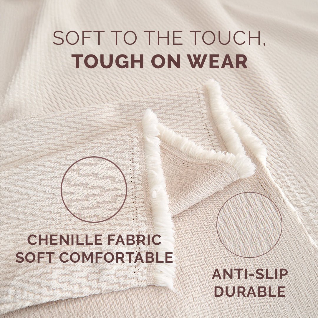 Blue Elegance Elegance Chenille Sofa Cover