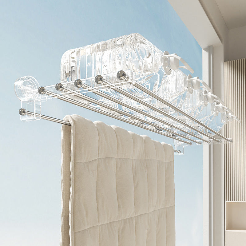 Wall-Mounted Retractable Laundry Drying Rack