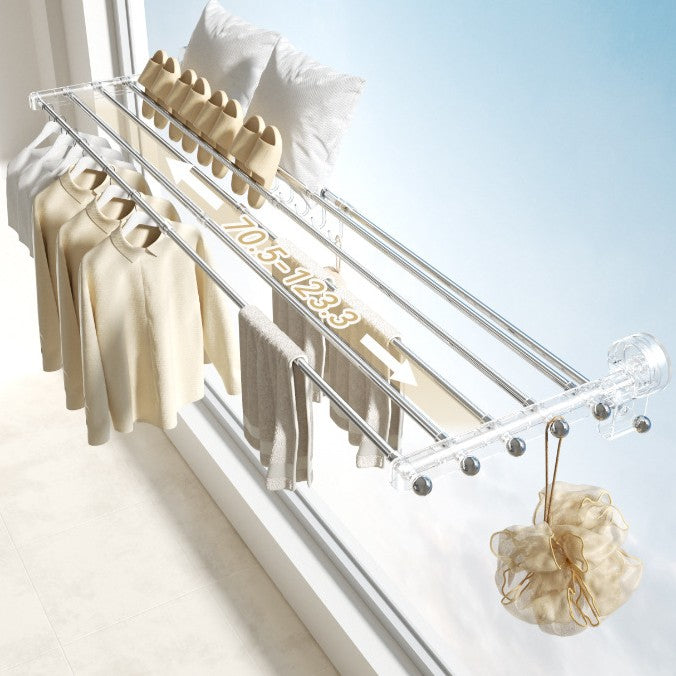 Wall-Mounted Retractable Laundry Drying Rack