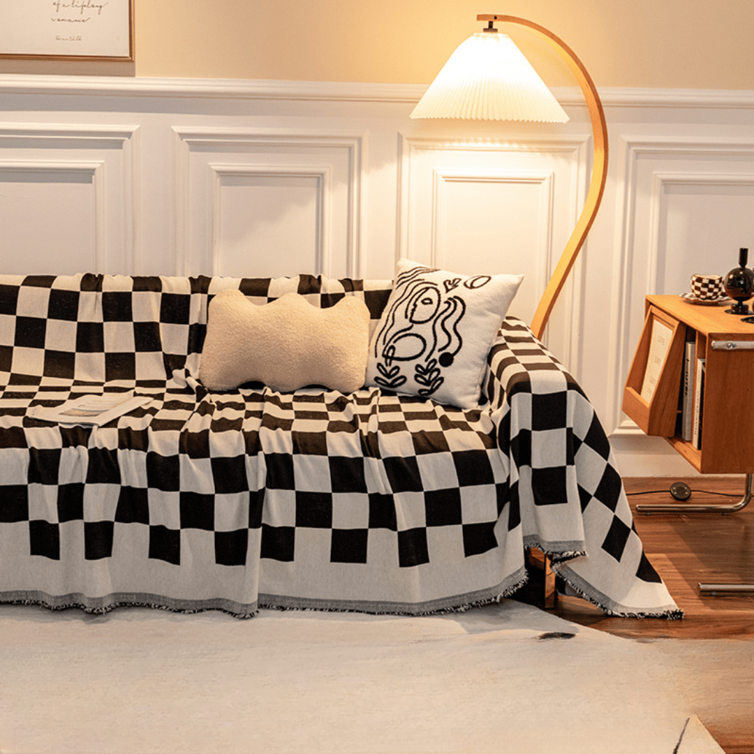 Black Elegance Elegance Chenille Sofa Cover