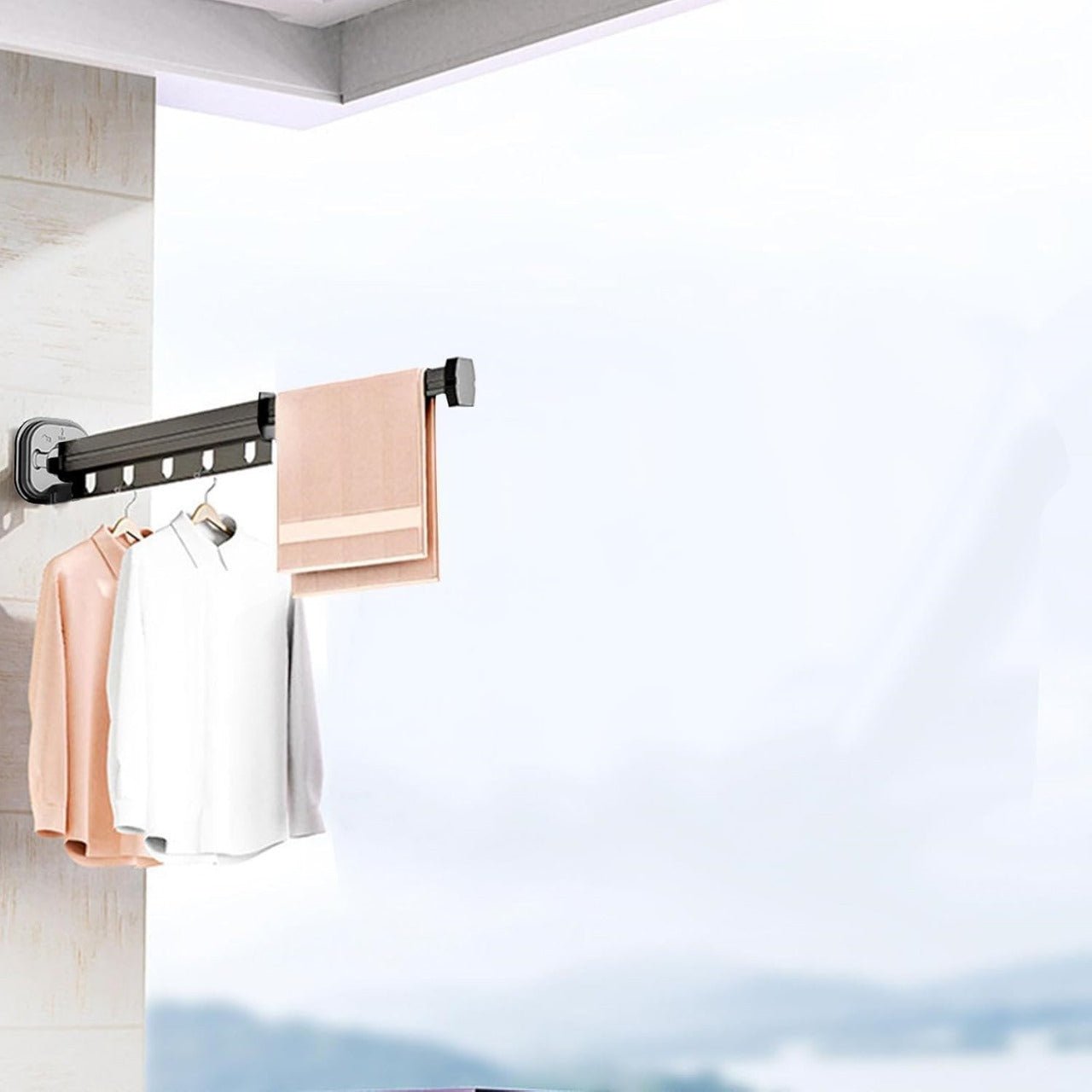 Wall Mount Folding Clothes Drying Rack