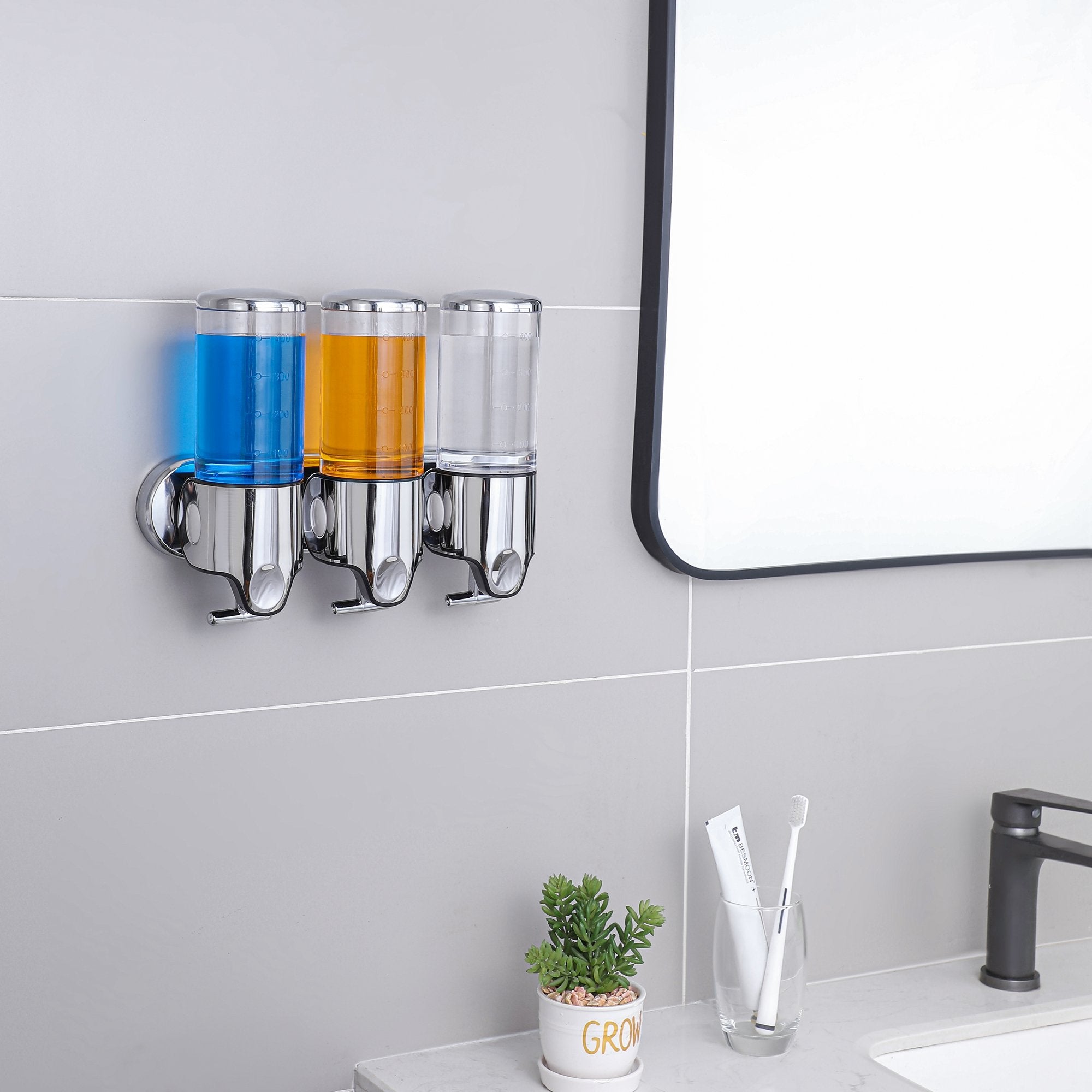 Wall-Mounted Soap Dispenser Set