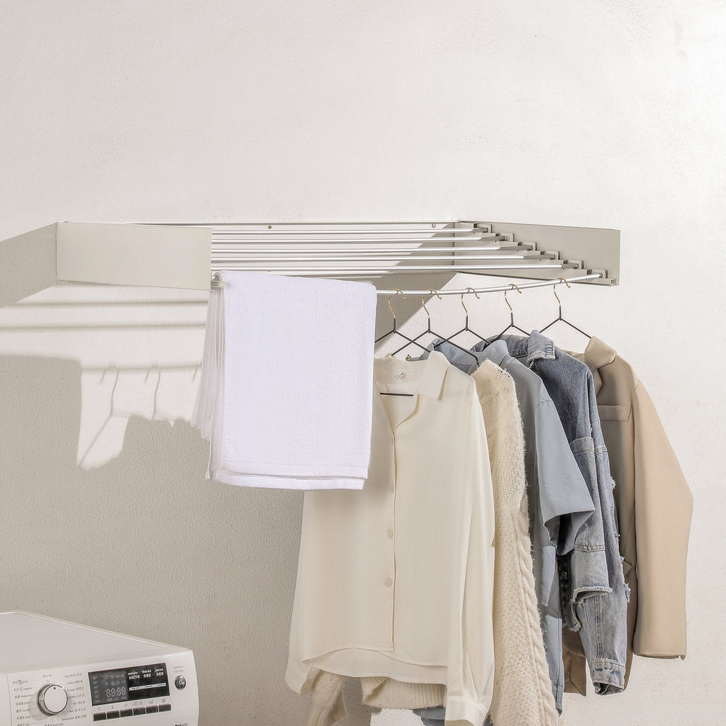 Wall Mounted Collapsible Clothes Drying Rack