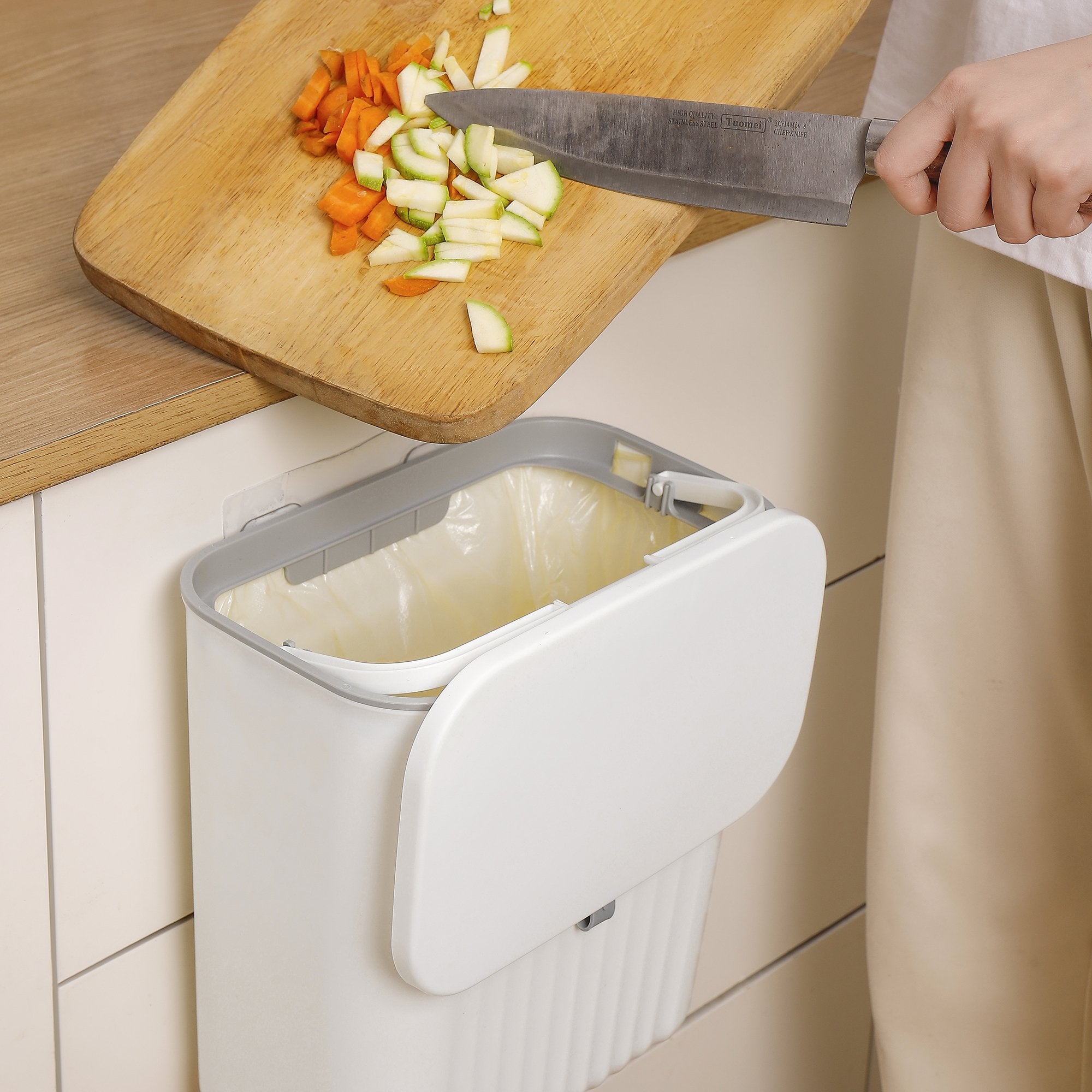 Wall-Mounted Hanging Slide Cover Bin